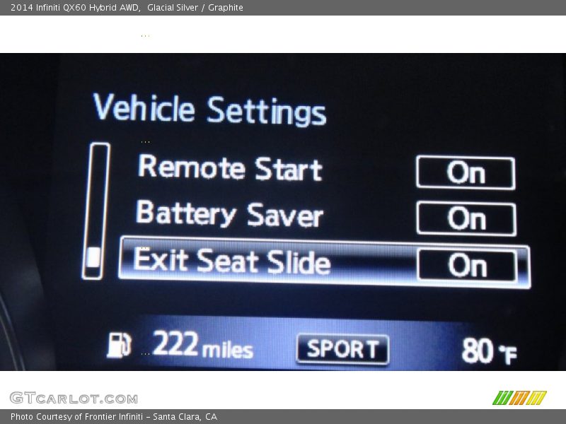 Glacial Silver / Graphite 2014 Infiniti QX60 Hybrid AWD