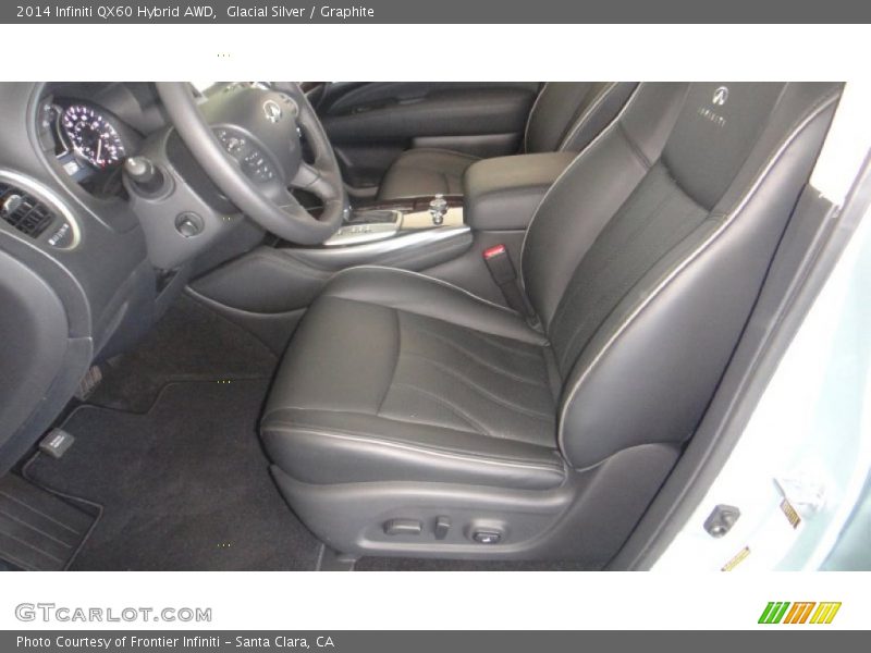 Glacial Silver / Graphite 2014 Infiniti QX60 Hybrid AWD