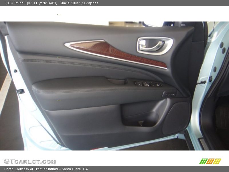 Glacial Silver / Graphite 2014 Infiniti QX60 Hybrid AWD