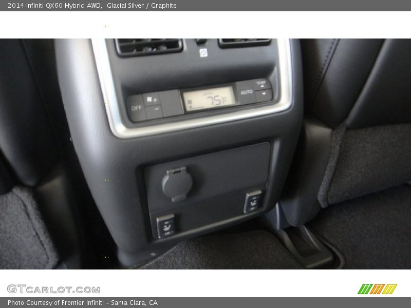 Glacial Silver / Graphite 2014 Infiniti QX60 Hybrid AWD