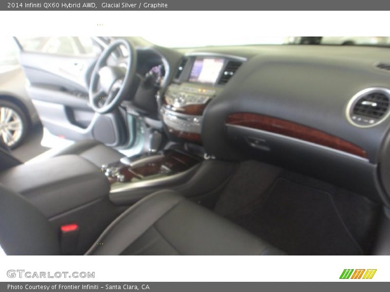 Glacial Silver / Graphite 2014 Infiniti QX60 Hybrid AWD