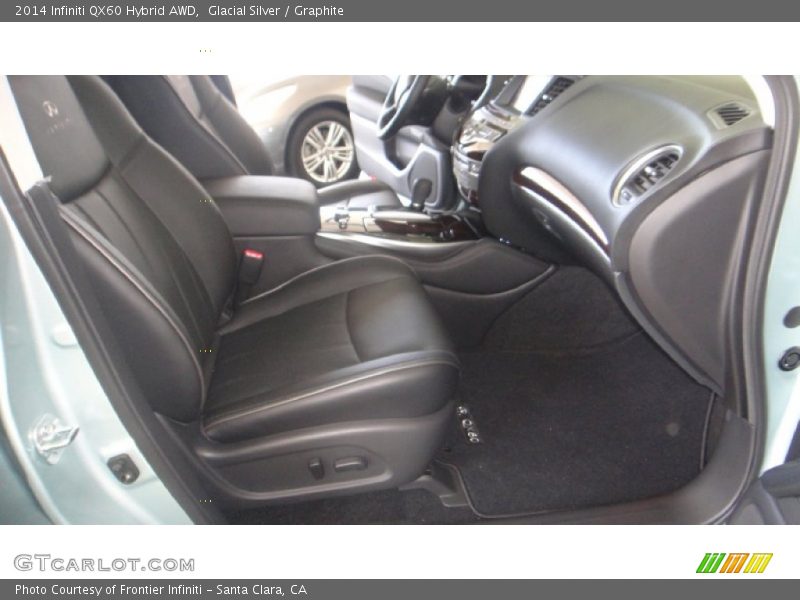 Glacial Silver / Graphite 2014 Infiniti QX60 Hybrid AWD
