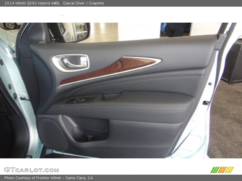 Glacial Silver / Graphite 2014 Infiniti QX60 Hybrid AWD