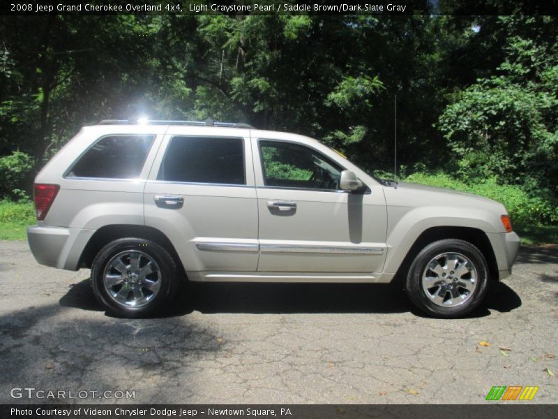 Light Graystone Pearl / Saddle Brown/Dark Slate Gray 2008 Jeep Grand Cherokee Overland 4x4