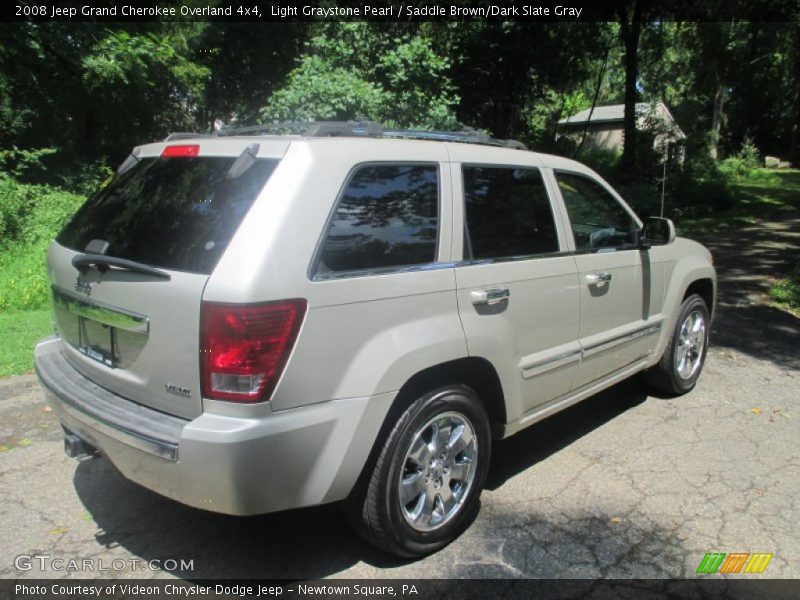 Light Graystone Pearl / Saddle Brown/Dark Slate Gray 2008 Jeep Grand Cherokee Overland 4x4