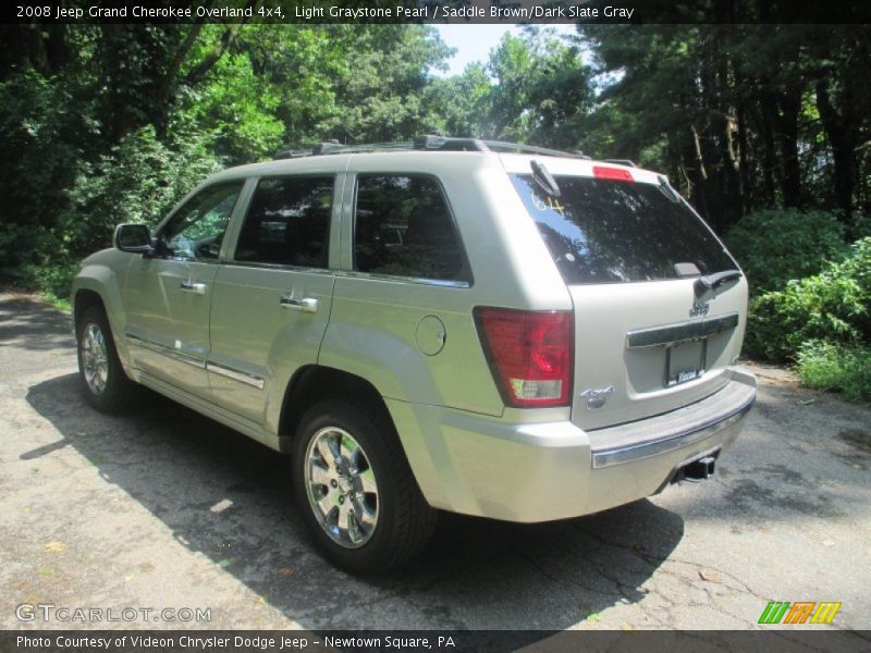 Light Graystone Pearl / Saddle Brown/Dark Slate Gray 2008 Jeep Grand Cherokee Overland 4x4