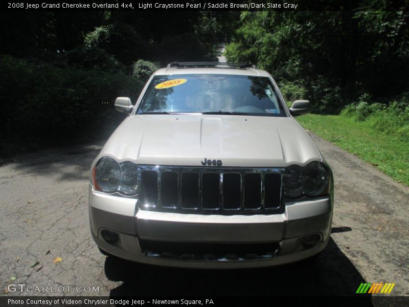 Light Graystone Pearl / Saddle Brown/Dark Slate Gray 2008 Jeep Grand Cherokee Overland 4x4