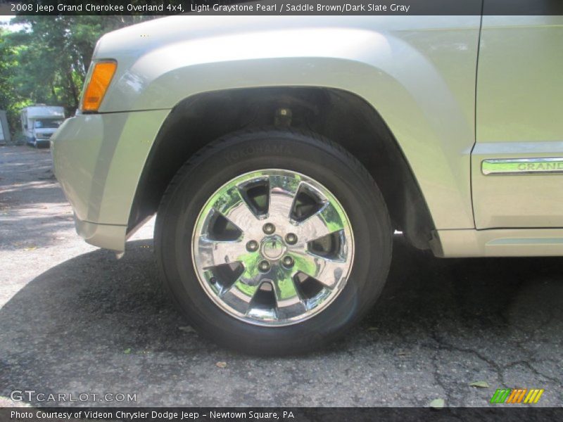 Light Graystone Pearl / Saddle Brown/Dark Slate Gray 2008 Jeep Grand Cherokee Overland 4x4