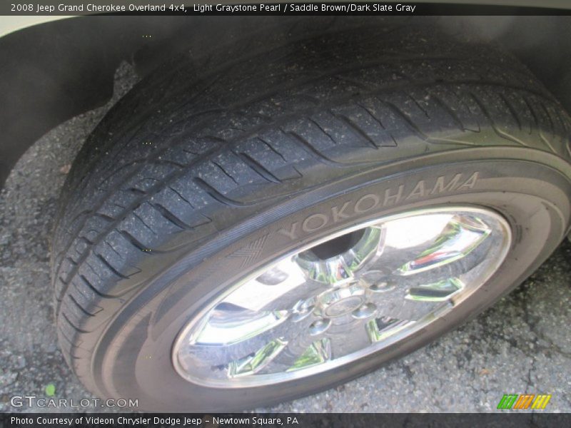 Light Graystone Pearl / Saddle Brown/Dark Slate Gray 2008 Jeep Grand Cherokee Overland 4x4