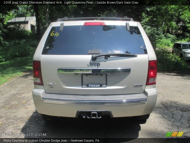 Light Graystone Pearl / Saddle Brown/Dark Slate Gray 2008 Jeep Grand Cherokee Overland 4x4