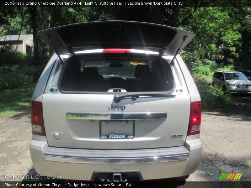Light Graystone Pearl / Saddle Brown/Dark Slate Gray 2008 Jeep Grand Cherokee Overland 4x4