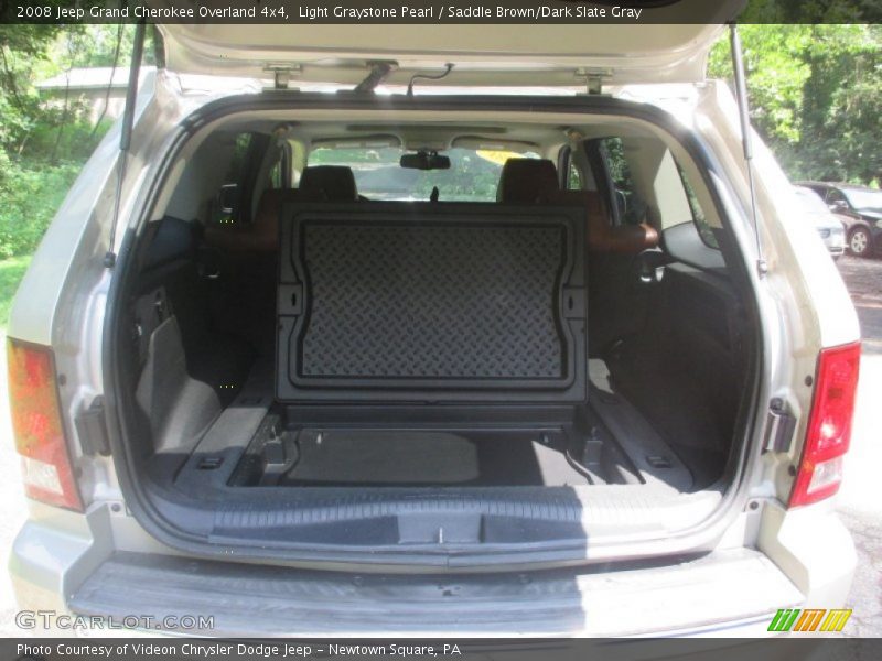 Light Graystone Pearl / Saddle Brown/Dark Slate Gray 2008 Jeep Grand Cherokee Overland 4x4