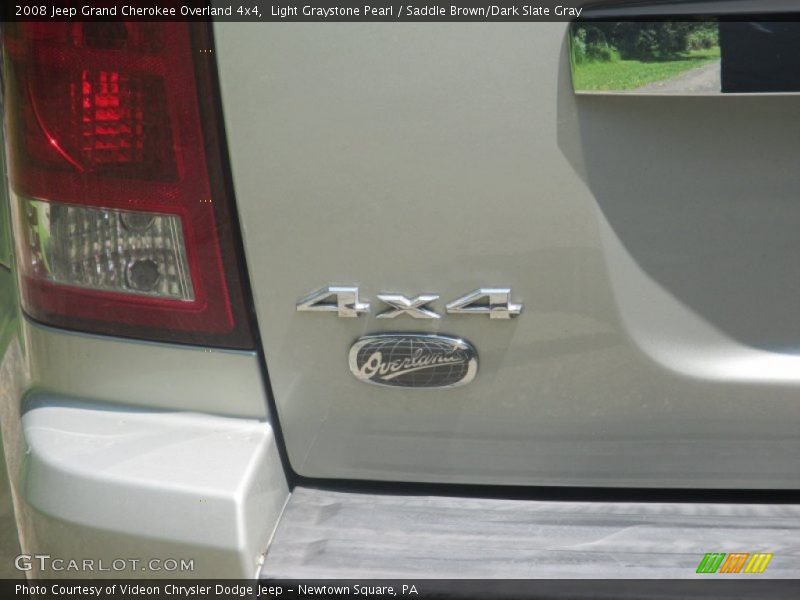 Light Graystone Pearl / Saddle Brown/Dark Slate Gray 2008 Jeep Grand Cherokee Overland 4x4