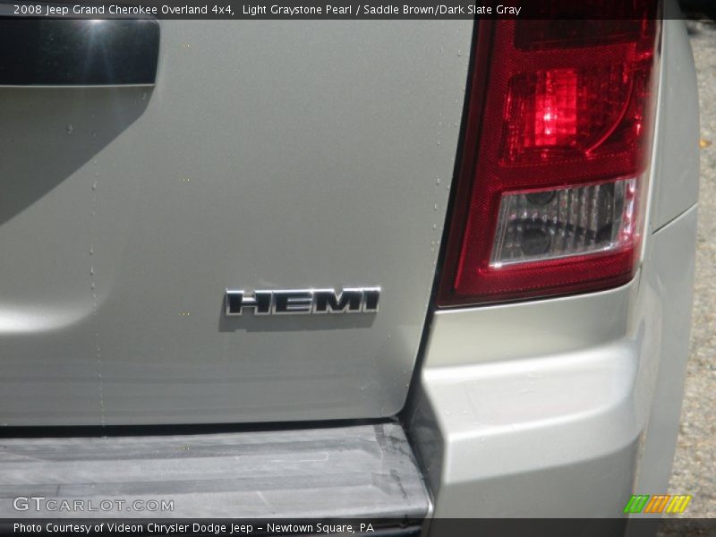Light Graystone Pearl / Saddle Brown/Dark Slate Gray 2008 Jeep Grand Cherokee Overland 4x4