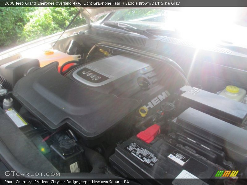 Light Graystone Pearl / Saddle Brown/Dark Slate Gray 2008 Jeep Grand Cherokee Overland 4x4