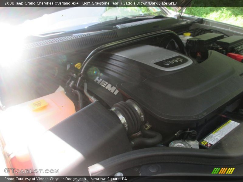 Light Graystone Pearl / Saddle Brown/Dark Slate Gray 2008 Jeep Grand Cherokee Overland 4x4