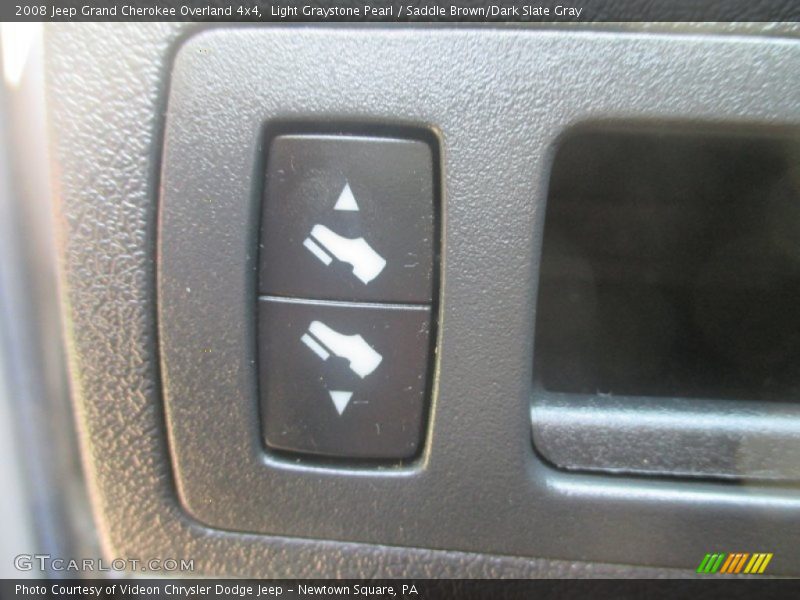 Light Graystone Pearl / Saddle Brown/Dark Slate Gray 2008 Jeep Grand Cherokee Overland 4x4