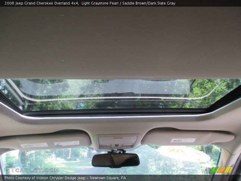 Light Graystone Pearl / Saddle Brown/Dark Slate Gray 2008 Jeep Grand Cherokee Overland 4x4