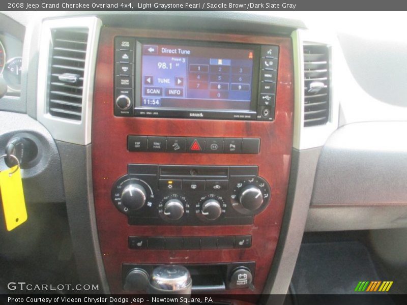 Light Graystone Pearl / Saddle Brown/Dark Slate Gray 2008 Jeep Grand Cherokee Overland 4x4