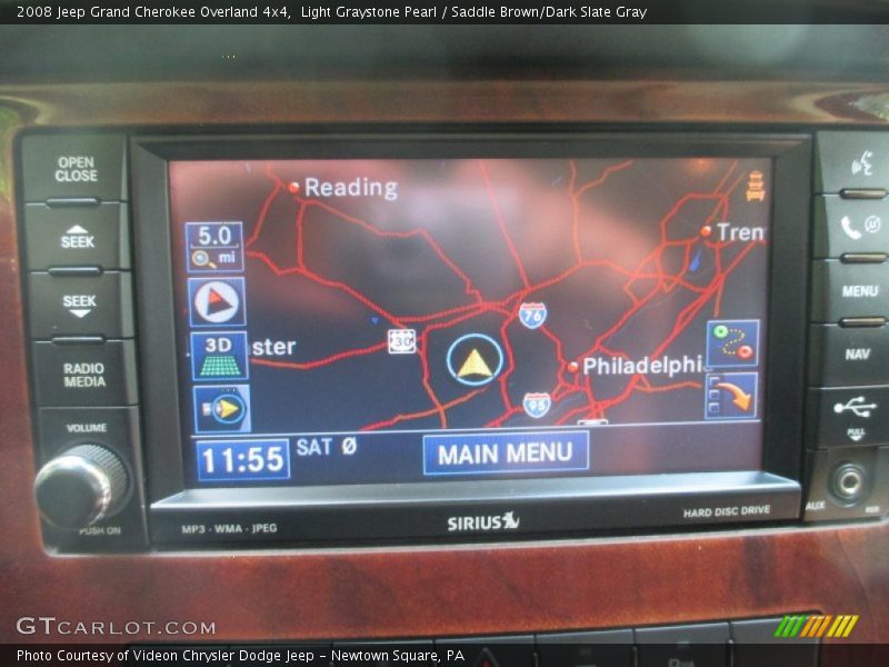Light Graystone Pearl / Saddle Brown/Dark Slate Gray 2008 Jeep Grand Cherokee Overland 4x4