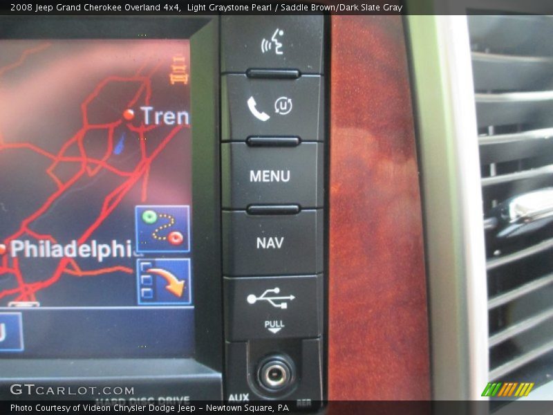 Light Graystone Pearl / Saddle Brown/Dark Slate Gray 2008 Jeep Grand Cherokee Overland 4x4