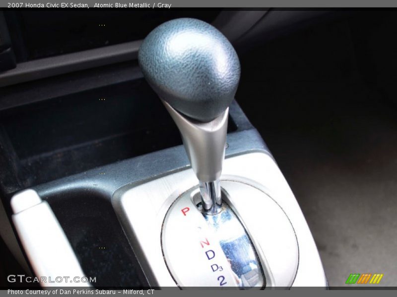 Atomic Blue Metallic / Gray 2007 Honda Civic EX Sedan
