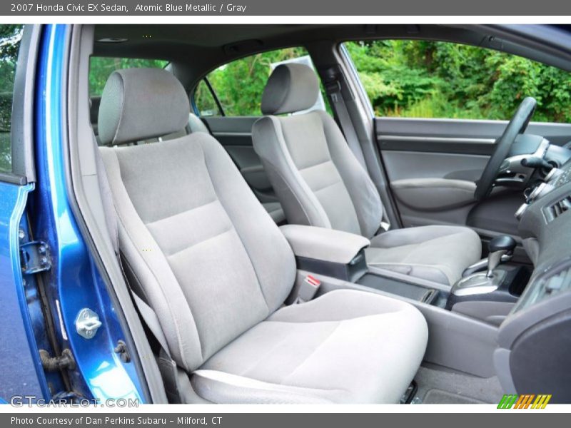 Atomic Blue Metallic / Gray 2007 Honda Civic EX Sedan