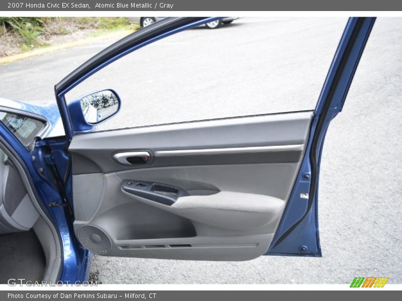 Atomic Blue Metallic / Gray 2007 Honda Civic EX Sedan
