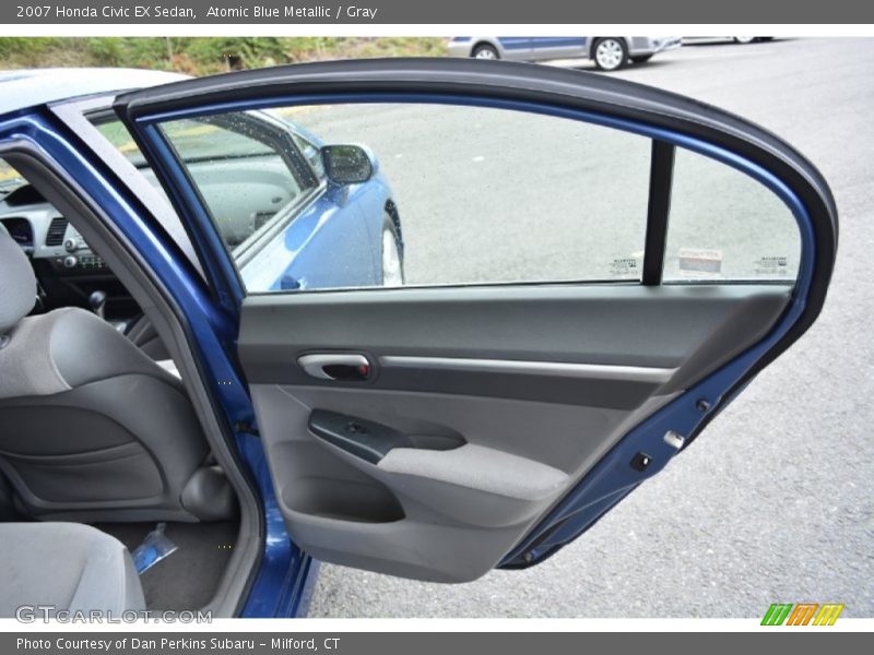 Atomic Blue Metallic / Gray 2007 Honda Civic EX Sedan