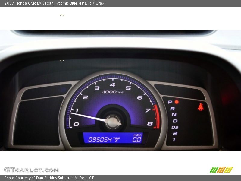 Atomic Blue Metallic / Gray 2007 Honda Civic EX Sedan