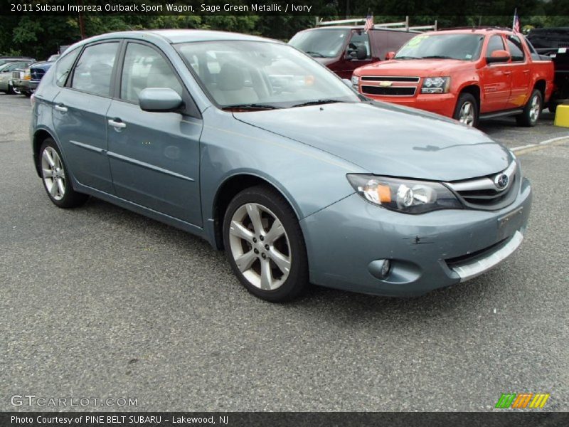 Sage Green Metallic / Ivory 2011 Subaru Impreza Outback Sport Wagon