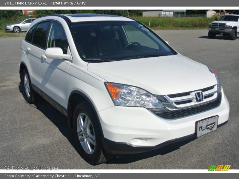 Taffeta White / Gray 2011 Honda CR-V EX-L