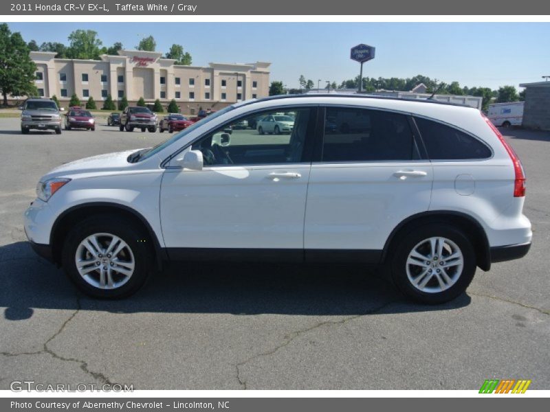 Taffeta White / Gray 2011 Honda CR-V EX-L