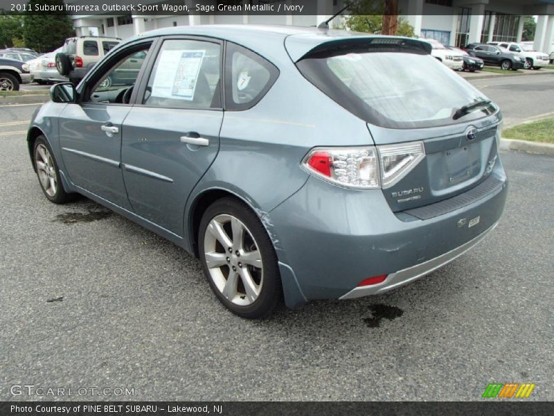 Sage Green Metallic / Ivory 2011 Subaru Impreza Outback Sport Wagon