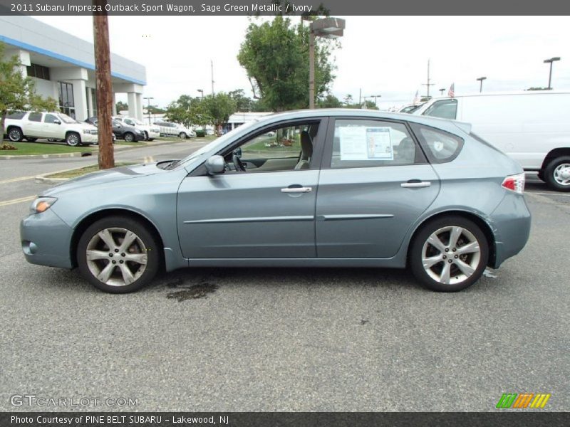 Sage Green Metallic / Ivory 2011 Subaru Impreza Outback Sport Wagon