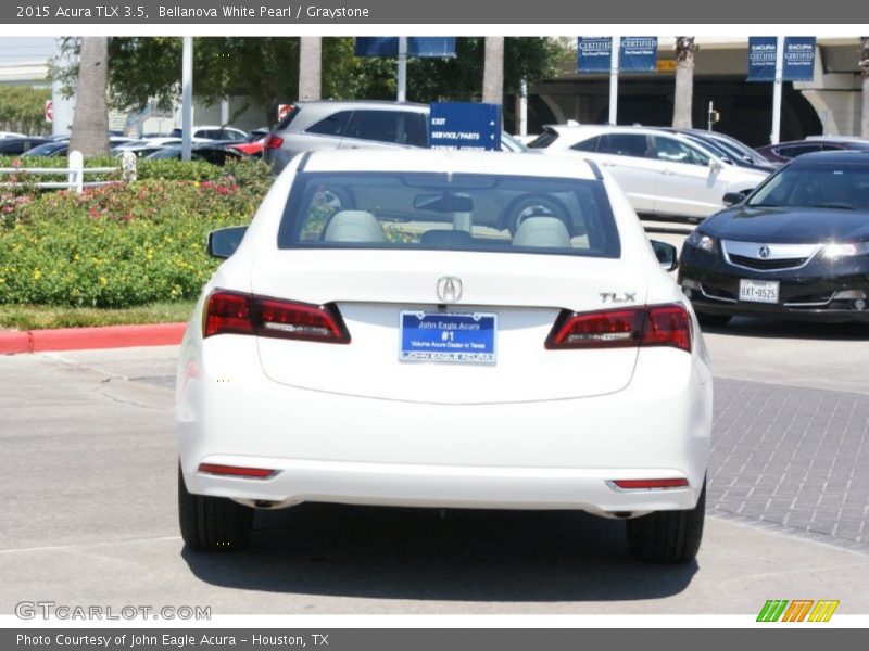 Bellanova White Pearl / Graystone 2015 Acura TLX 3.5