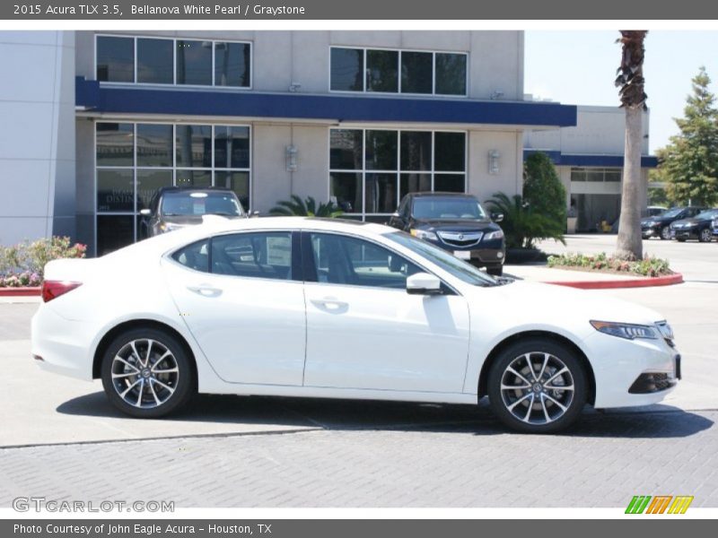 Bellanova White Pearl / Graystone 2015 Acura TLX 3.5