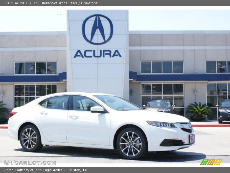 Bellanova White Pearl / Graystone 2015 Acura TLX 3.5