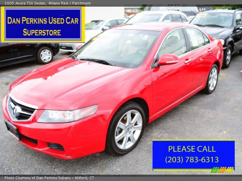 Milano Red / Parchment 2005 Acura TSX Sedan