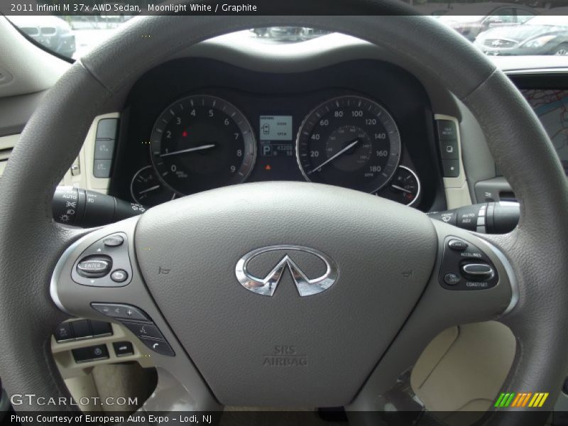 Moonlight White / Graphite 2011 Infiniti M 37x AWD Sedan