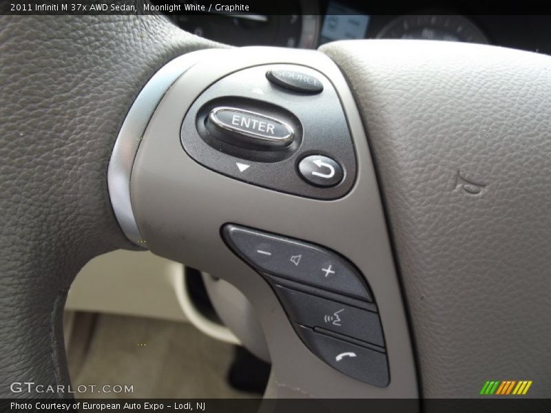 Moonlight White / Graphite 2011 Infiniti M 37x AWD Sedan