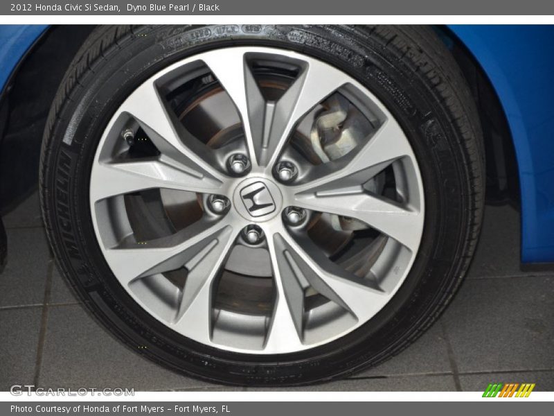 Dyno Blue Pearl / Black 2012 Honda Civic Si Sedan
