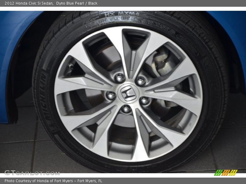 Dyno Blue Pearl / Black 2012 Honda Civic Si Sedan