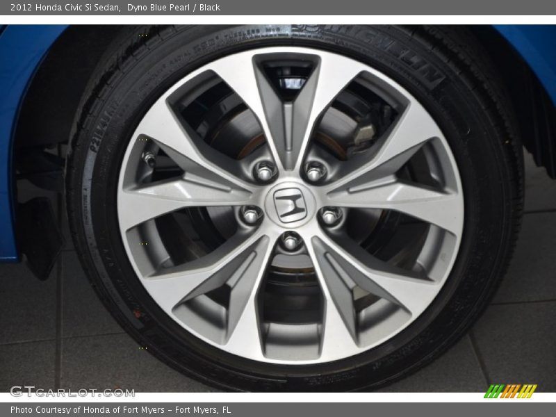 Dyno Blue Pearl / Black 2012 Honda Civic Si Sedan