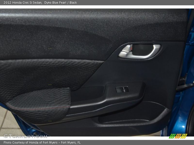 Dyno Blue Pearl / Black 2012 Honda Civic Si Sedan