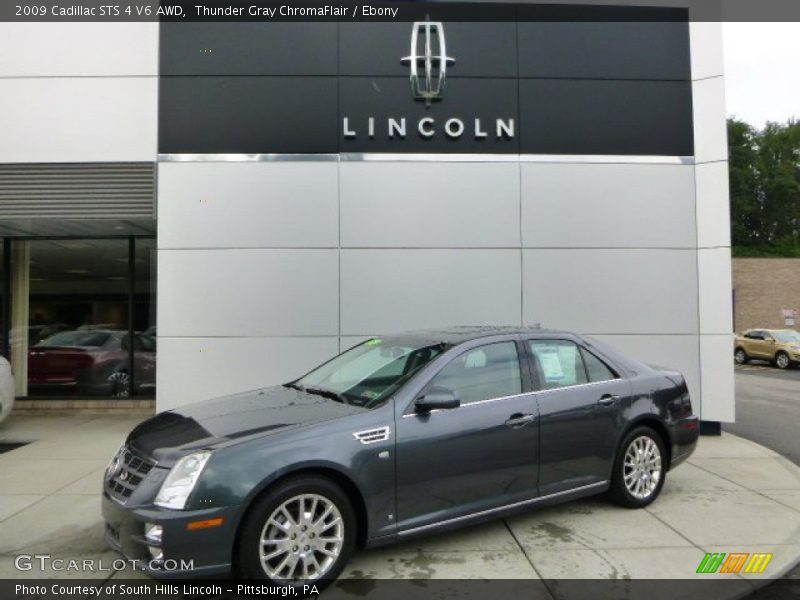 Thunder Gray ChromaFlair / Ebony 2009 Cadillac STS 4 V6 AWD