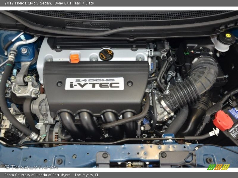 Dyno Blue Pearl / Black 2012 Honda Civic Si Sedan