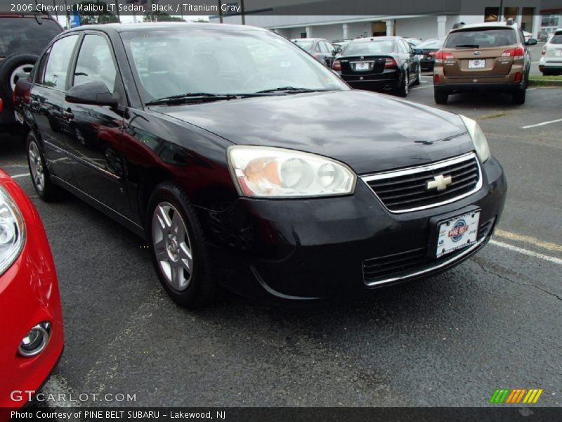 Black / Titanium Gray 2006 Chevrolet Malibu LT Sedan