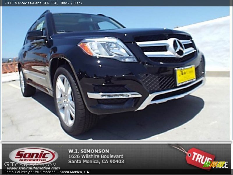 Black / Black 2015 Mercedes-Benz GLK 350