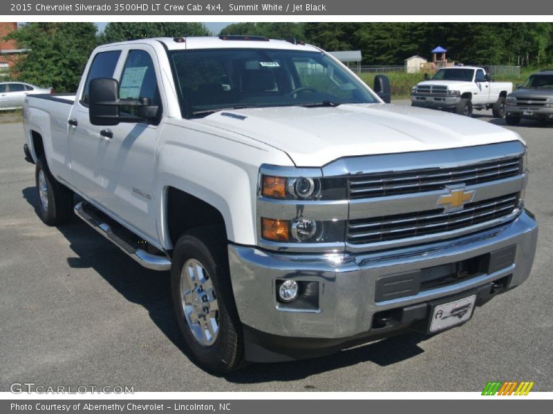 Summit White / Jet Black 2015 Chevrolet Silverado 3500HD LT Crew Cab 4x4